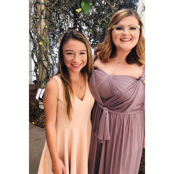 Lulus “Hometown Love” Vneck Formal Skater Dress - Picture 8 of 15